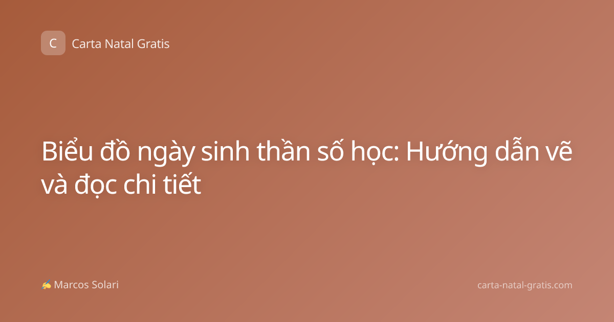 Biểu đồ ngày sinh thần số học: Hướng dẫn vẽ và đọc chi tiết